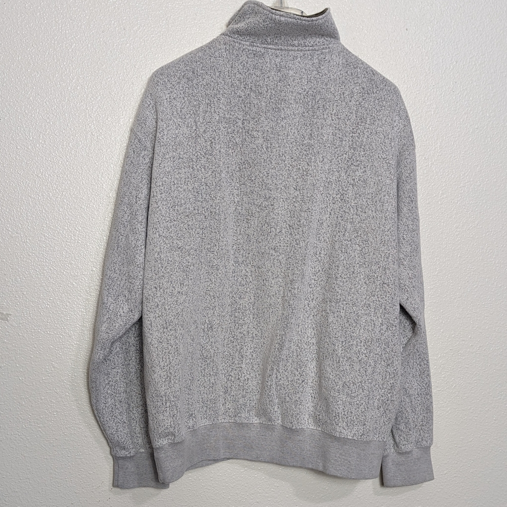 ORVIS Quarter Zip Pullover Sweatshirt Men's L Light Gray Outdoors - Picture 6 of 9